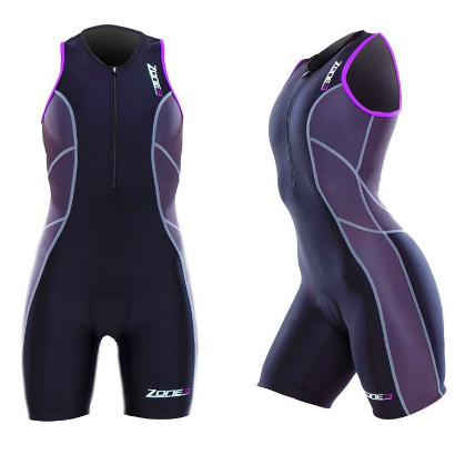 Zone3 activate tri suit dames zwart/grijs/paars 2015 Z14138